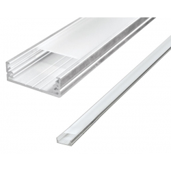Profil pre LED pásiky + plexi, pre viac pásikov, dĺžka 2m