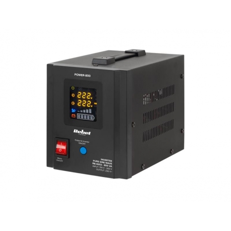 Zdroj záložný REBEL POWER-800 12/230V 800VA 500W