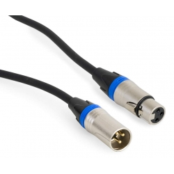 Vysoko kvalitný 0,6m symetrický profi prepojovací kábel BST * XLR(M)-XLR(F)