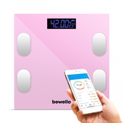 Smart osobná váha - 180 kg - na batérie - sklo