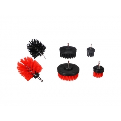 Sada kief na vŕtačku SIXTOL CAR DETAILING DRILL BRUSH 6 6ks