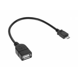 Redukce USB zdířka A - micro USB konektor 20cm