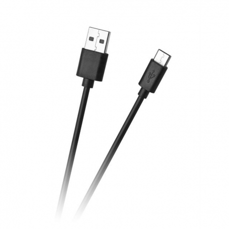 Kábel USB - USB typ C 1m čierny