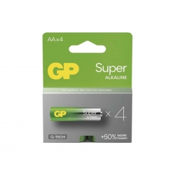 Batérie AA (R6) alkalická GP Super 4ks
