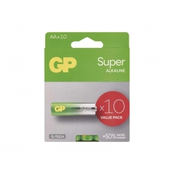 Batérie AA (R6) alkalická GP Super 10ks