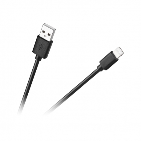 Kábel USB - Lightning Cabletech 1m čierny