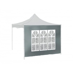 Bočnice pre párty stan CATTARA 13345 Window Waterproof 2x3m 420D sivá