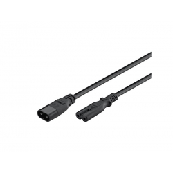 Kábel predlžovací C7/C8 GOOBAY 97201 2m Black