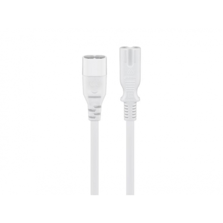Kábel predlžovací C7/C8 GOOBAY 97200 2m White