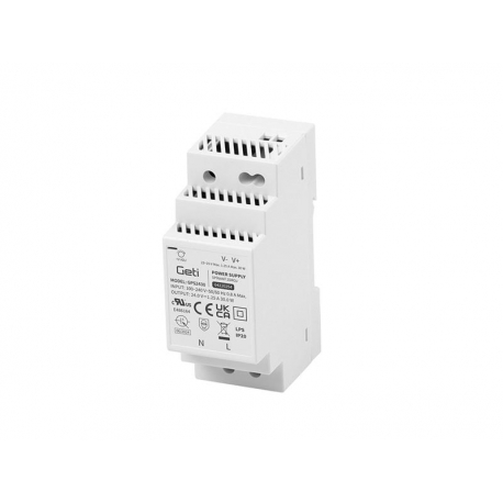 Zdroj spínaný na DIN lištu 24V/30W GETI GPS2430