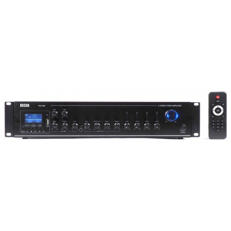 4-kanálový stereo zosilňovač BSA * 4x60W/4-8ohm * USB/MP3 * Bluetooth