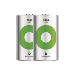 Batérie D (R20) nabíjacie 1,2V/3000mAh GP Recyko 2ks