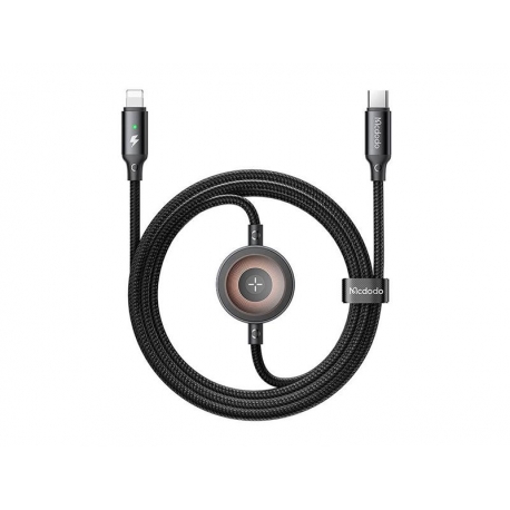 Kábel MCDODO CA-5680 USB-C /Lightning 1,5m Black + nabíjačka na Apple Watch