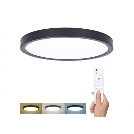 Svietidlo stropné SOLIGHT WO8018 Estela Black 36W