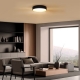 Svietidlo stropné SOLIGHT WO8016 Larios Black 48W