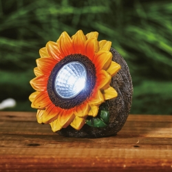 Solárna slnečnica - 2 biele LED - 5 x 8 x 8,6 cm 