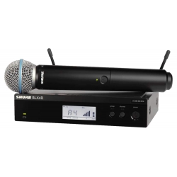 Bezdrôtový UHF mikrofónový set SHURE s ručným mikrofónom s vložkou BETA58A