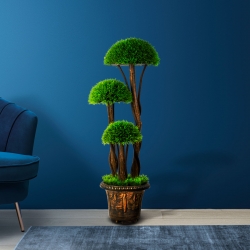 Umelá rastlina dekorácia - guľový buxus - 90 cm