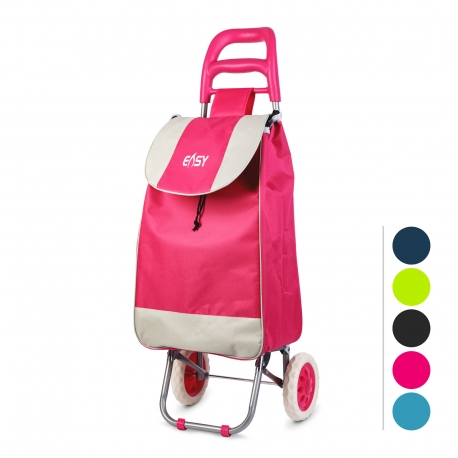 Nákupná taška na kolieskach - 5 farieb - 94 x 35 x 26 cm - polyester
