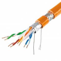 Kábel SFTP nástenný Cat.6A (500m) BC - 4P 23AWG SOLID - Fluke pass