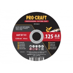 Kotúč rezný PROCRAFT 125x0.8mm