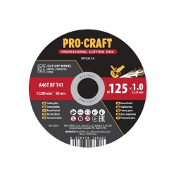 Kotúč rezný PROCRAFT 125x1.0mm