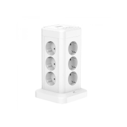 WinningStar – Kockový rozbočovač – 12 zásuviek + 3 x USB + 1 x Type-C – 3 m