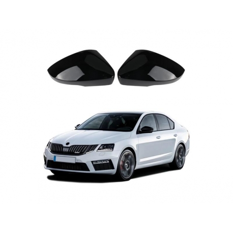 Kryty zrkadiel Škoda Octavia MK3 2017 - 2019 čierne lesklé