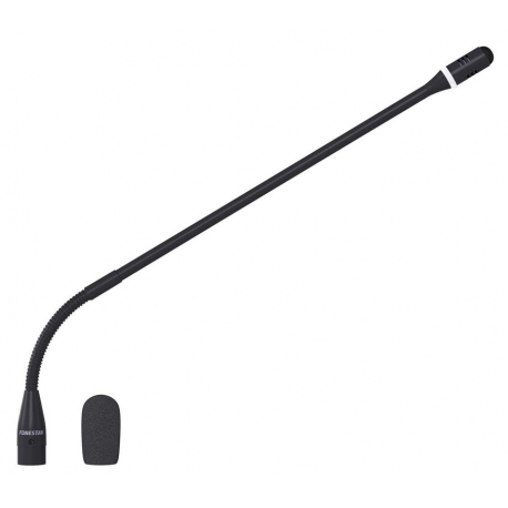 Kondenzátorový mikrofón na husom krku 45cm s LED svetlom