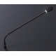Kondenzátorový mikrofón na husom krku 45cm s LED svetlom