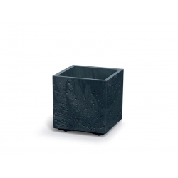 Kvetináč SIERRA SQUARE BETON EFFECT antracit 28,8cm