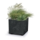 Kvetináč SIERRA SQUARE BETON EFFECT antracit 28,8cm