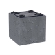 Kvetináč SIERRA SQUARE BETON EFFECT antracit 28,8cm