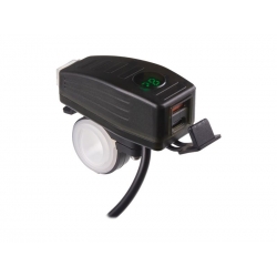 Nabíjačka USB STU 34707 s voltmetrom na motocykel