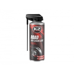 Suché mazivo na reťaze motocyklov K2 ROAD DRY CHAIN ​​LUBE 400ml