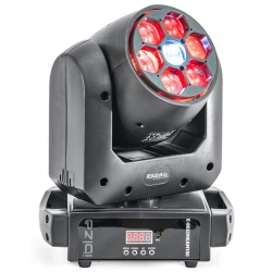Dynamická pohyblivá hlava s výkonnou 100W bielou LED a 6x 10W RGBW B-EYE LED * DMX