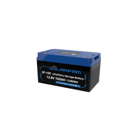 Baterie LiFePO4 12,8V 100Ah SOLARFAM s bluetooth a displejom