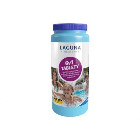 Multifunkčné tablety pre chlórovú dezinfekciu bazénovej vody LAGUNA 6v1 1,4kg