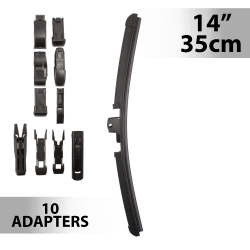 Stierač 14"/35 cm - s 10 adaptérmi