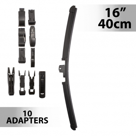 Stierač 16"/40 cm - s 10 adaptérmi