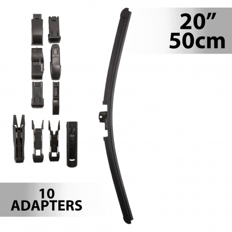 Stierač 20"/50 cm - s 10 adaptérmi