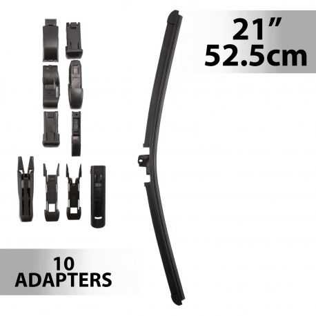 Stierač 21"/52,5 cm - s 10 adaptérmi