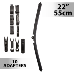 Stierač 22"/55 cm - s 10 adaptérmi