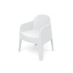 Stolička záhradná MILANE 680x600x805mm - biela
