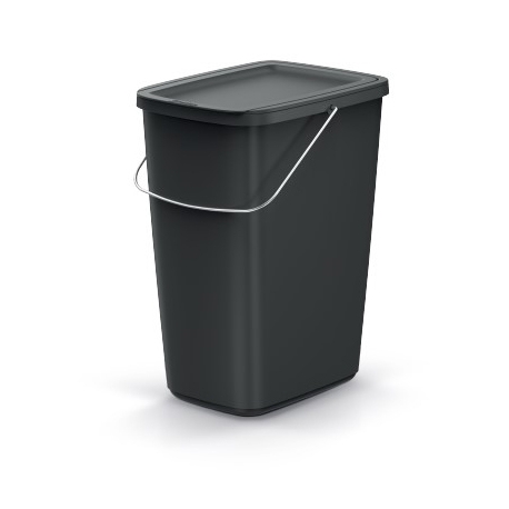 Kôš odpadkový COMPACTA Q FLAP BASIC čierný 12l