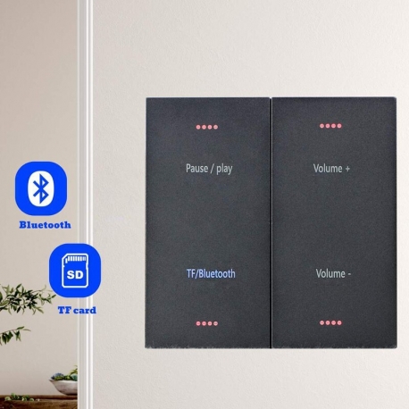 Stenový MP3 prehrávač so zosilňovačom * 2x 20W * microSD/MP3/BT
