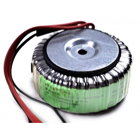 Toroidný napájací transformátor z 230V na 11,5V * 120VA