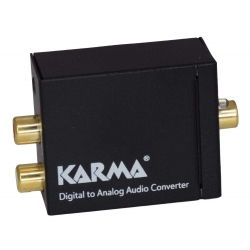 Konvertor digitálneho signálu RCA / Toslink na analógový 2x RCA audio signál