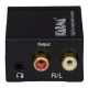Konvertor digitálneho signálu RCA / Toslink na analógový 2x RCA audio signál