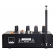 Mix pult 1x mono, 2x stereo vstup * 2x bezdrôtový VHF mikrofón * USB/MP3 * Bluetooth